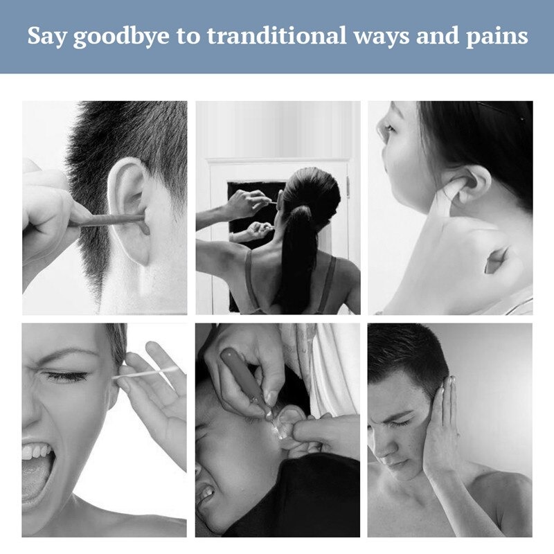 Android IPhone WIFI Otoscope Ear Health Care Inspection Video Visual Camera HD720P Wireless 3in1 Endoscope Camera for Ear Health