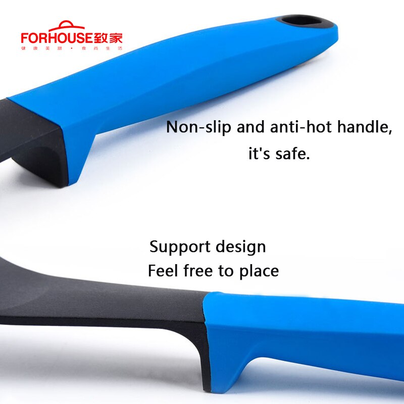 6 Pcs/Set Nylon Kitchenware Nonstick Spoon High Temperature Colorful Soup Handle Utensils Set Cooking Tools Kitchen Accessories