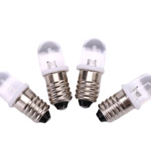 4 unids/lote E10 bombilla Led E10 DC 3V 6V 12V 24V instrumento bombilla E10 indicador bombilla antigua linterna bombilla