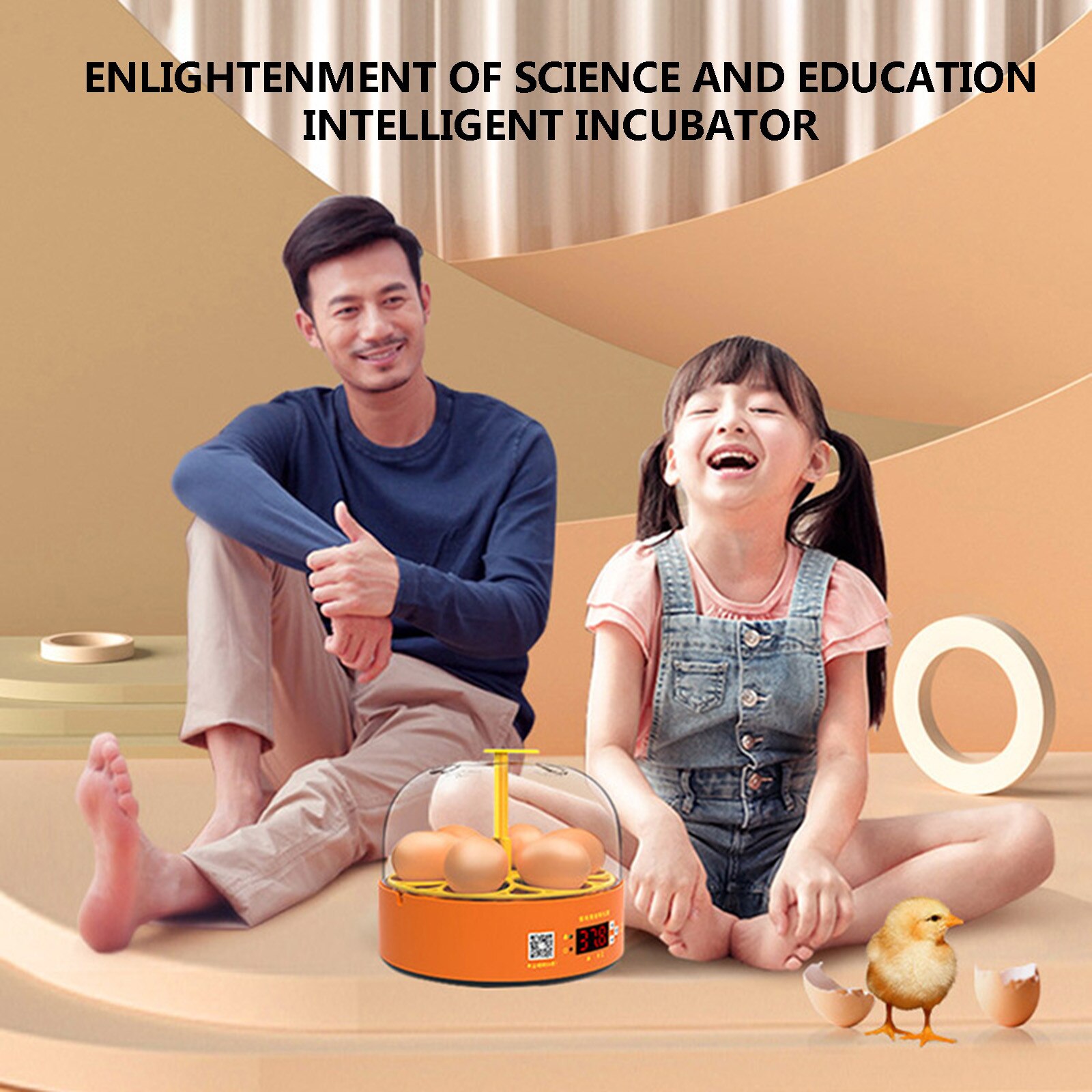 Egg Incubator Household Brooder Machine All-in-one Hatching Egg-manual Gashapon With Digital Temperature And Temperatur EU Plug