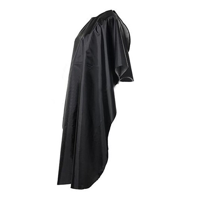 Capa de corte de pelo para barbería, bata de peluquería impermeable, capa negra, paño teñido, permanente, chal, herramienta