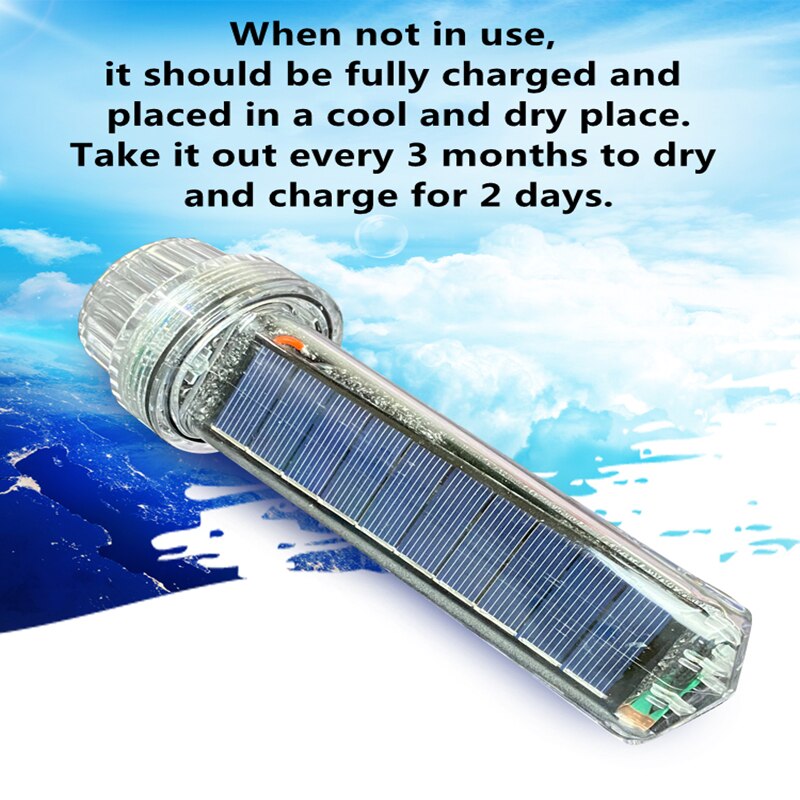 Solar- angetrieben Netz markieren Licht Wasserdichte Anker Licht Boje Signal Licht Blinkt Torpedo Warnung Licht Marine Navigation Licht