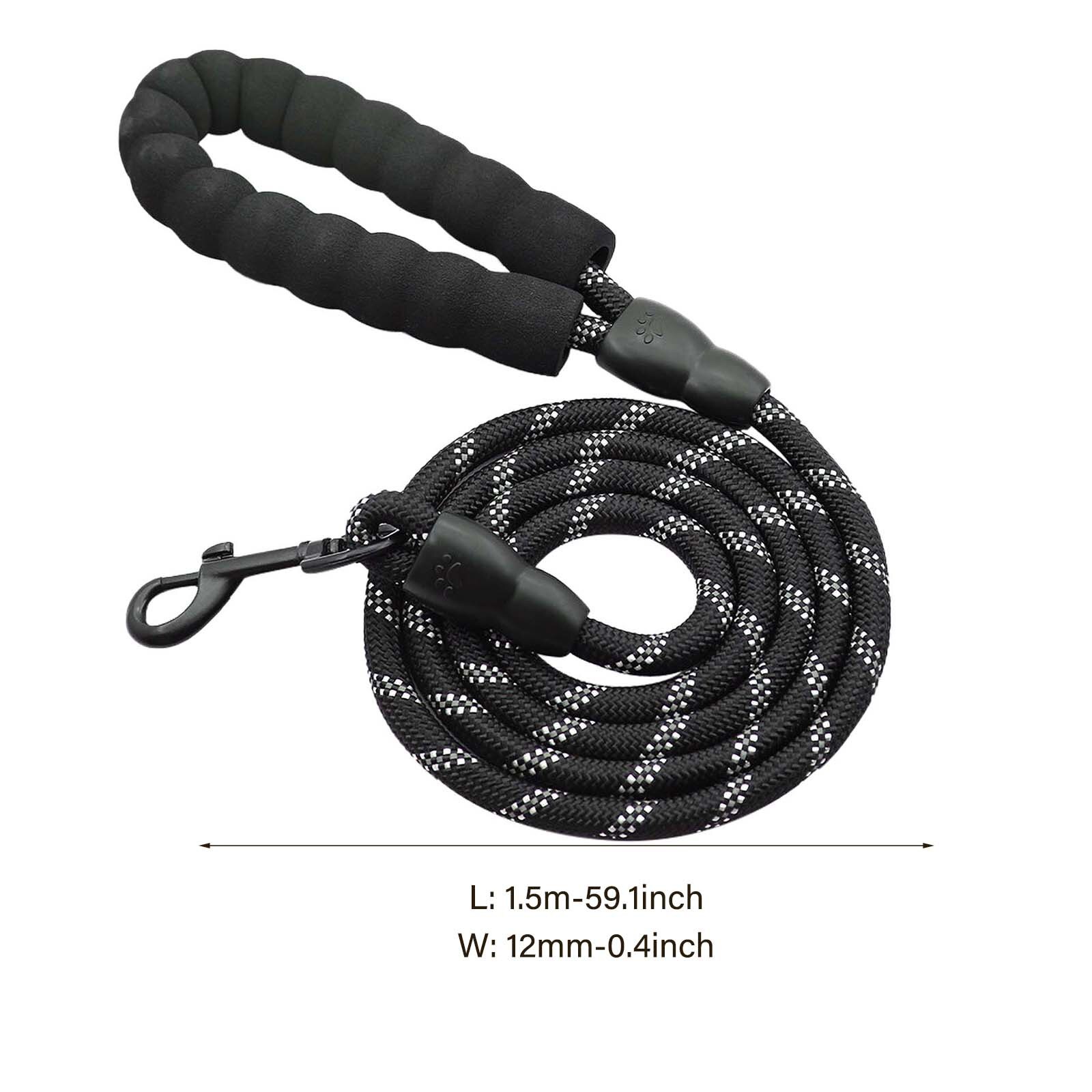 Strong Dog Leash With Comfortable Padded Handle And Highly Reflective Threads Dog Harness For Small Medium Pet Leash Pet Supplie
