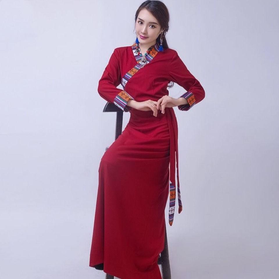 Traditional Tibetan Robe Spring Women Party Dress ... – Vicedeal