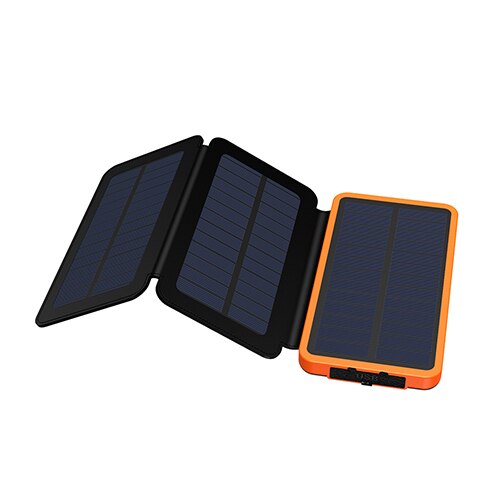 X-DRAGON Solar Power Bank 10000mAh Outdoor Solar Charger External Battery for iPhone Samsung xiaomi Cell Phones: orange power bank