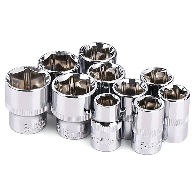 10Pc 3/8 Inch Korte Lange Socket Set Crv 10-19Mm Socket Adapter Voor Koppel Ratchet Socket moersleutelmoersleutel Repair Tool