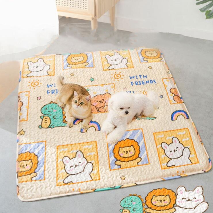 Baumwolle Hund Wette Kühlung Sommer Haustier matt Katze Decke Sofa Atmungs Haustier Hund Sommer Waschbar Eis Schlafen Matratze Hund Zubehör