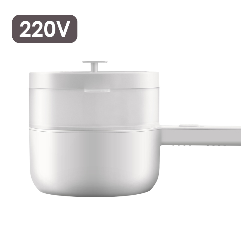 Household 1.5L Electric Cooker 220V Multifunctional Electric Cooking Pot 700W 2 Gears Firepower Mini Rice Cooker: 220V With PP Steamer / AU