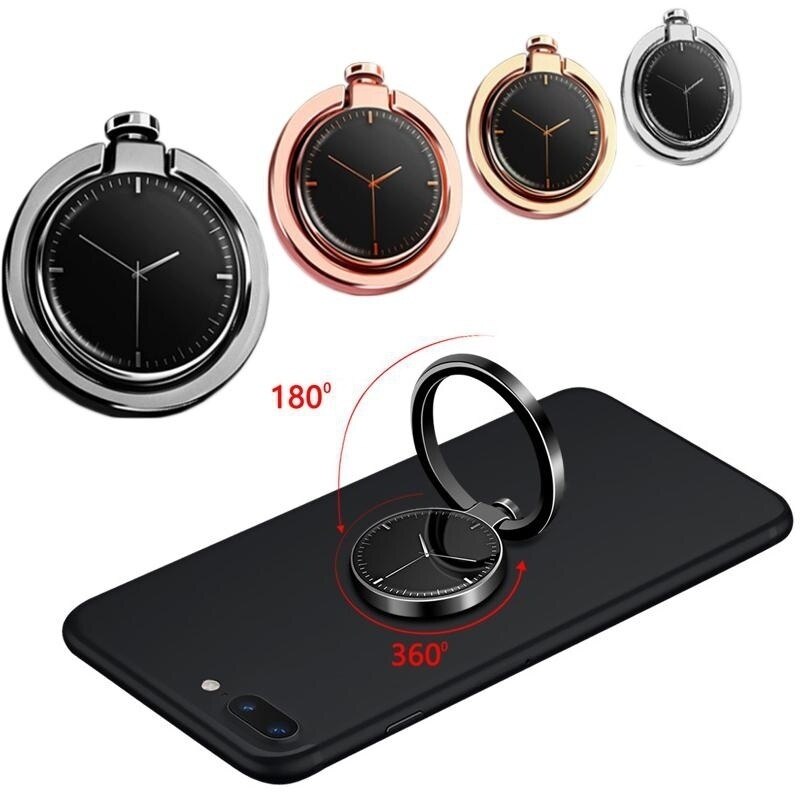 Soporte de anillo de Metal giratorio de 360 grados para teléfono móvil, soporte de agarre de Anti caída para dedo, anillo para teléfono móvil, funda