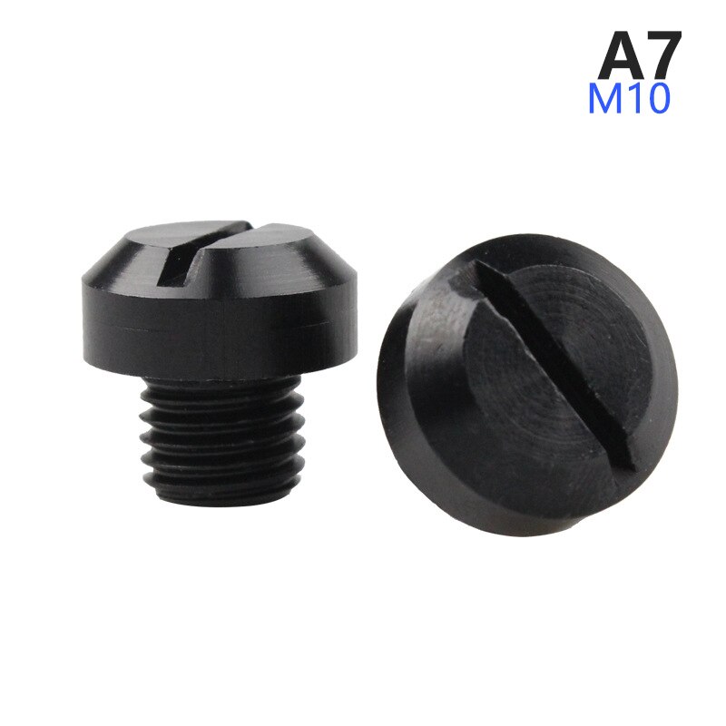 Tornillos de aluminio CNC para espejo retrovisor de motocicleta, tapones de agujero de aluminio, antióxido, 2 piezas, M10 x 1,25: A7