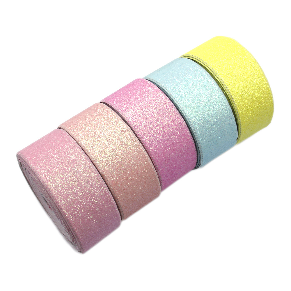 Cinta de cuero sintético brillante fino de Color sólido de 38mm 5 yardas/rollo, materiales hechos a mano para hacer proyectos, 5Yc8025