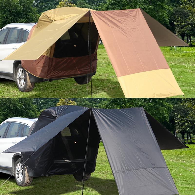 Tienda de campaña portátil para maletero de SUV, refugio exterior para puerta trasera de coche, accesorios de Camping, 3 caras