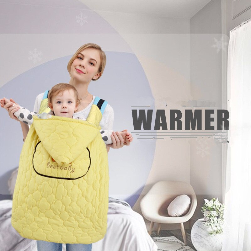 Warme wickeln Schlinge Baby Träger Mantel draussen Winddicht Baby Rucksack Decke Träger Abdeckung Funtional Winter Mantel L285