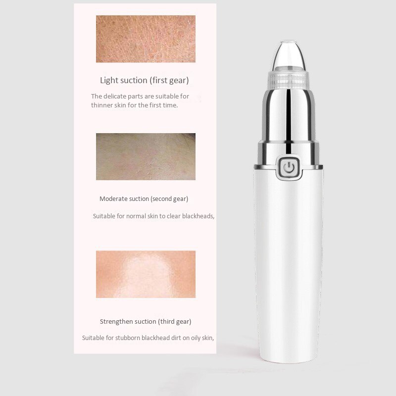 Face Blackhead Removal Vacuum Cleaner-Battery Operated Pore Cleaner Blackhead Removal Tool with 4 Replaceable Suction Cups for B