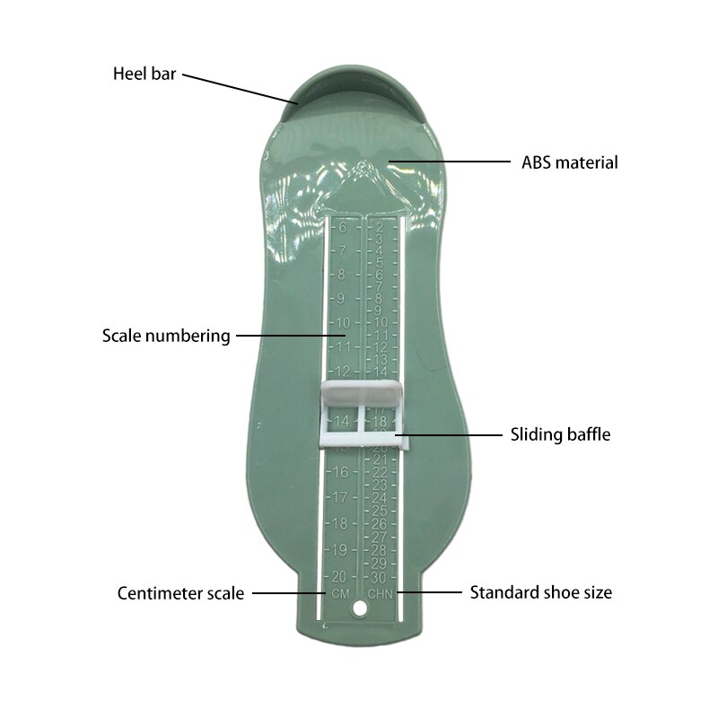 Bébé enfant chaussures taille mesure règle outil enfant infantile pied mesure jauge chaussure enfant en bas âge infantile chaussures raccords jauge pied mesure