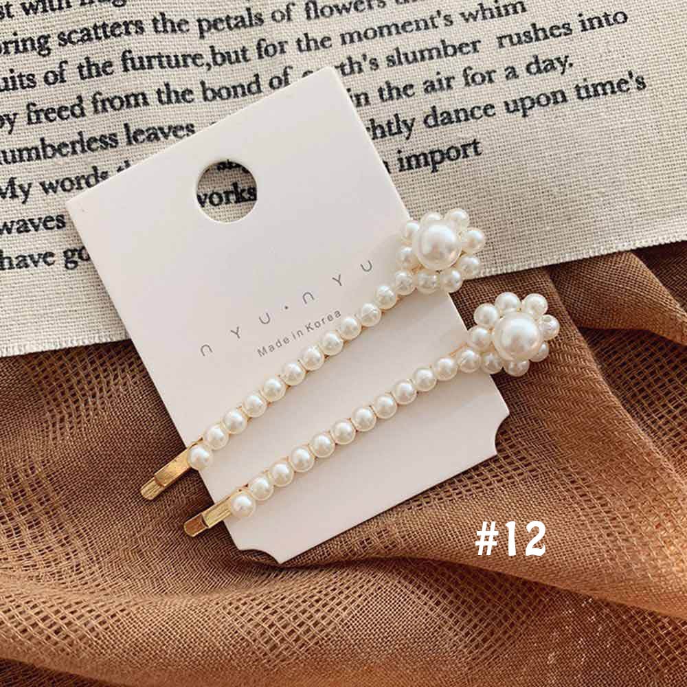 1/2PC Perle Metall Haarspangen Frauen Haar Clip Haarnadel Mädchen Haarnadeln Haarspange Hairgrip Bobby Stift Haar Zubehör neue