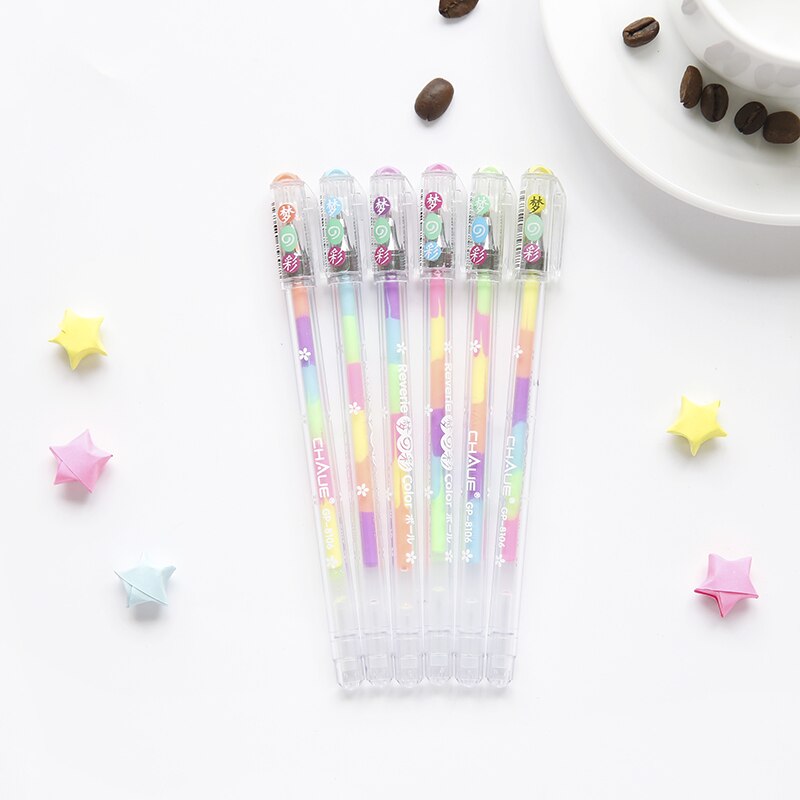 1 pièces Cartoon Run licorne surligneur simple tête écriture surligneur stylo japonais papeterie mignon bureau fournitures scolaires: 181 -1pcs