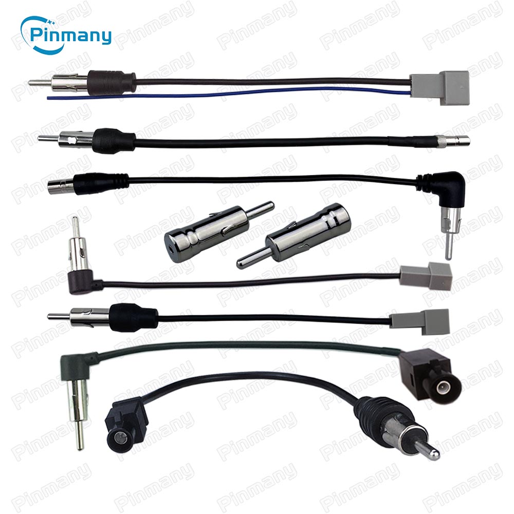 Car Stereo Audio Antenna Adapter Vehicle FM AM Radio Aerial Extension Android head unit elbow Antenna Male To Female Plug Cable