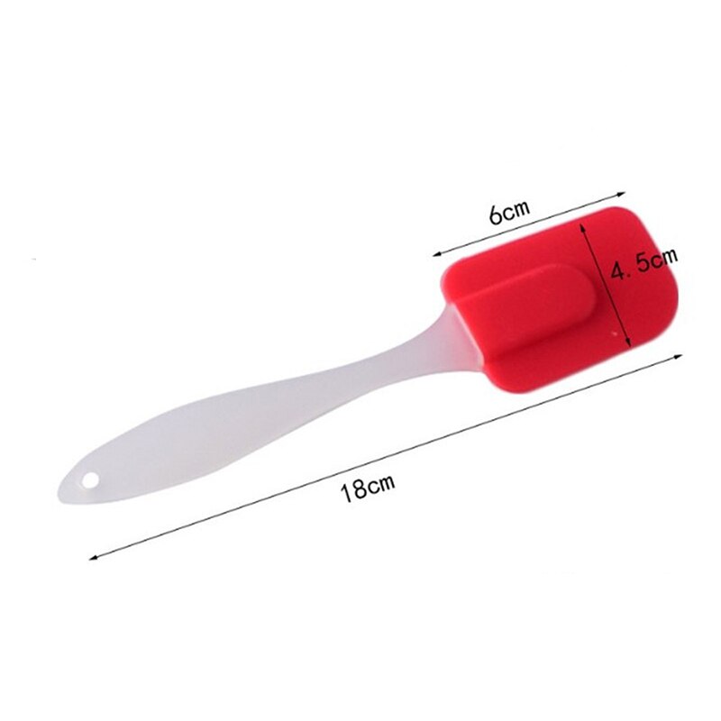 Cake Boter Spatel Siliconen Lepel Mengen Lepel Lange Steel Kookgerei Servies Keuken Soep Lepels Mixer Koken Gereedschap: 1pc cake scraper