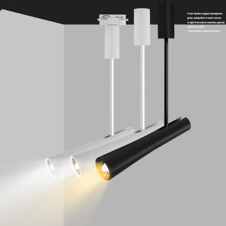 Dimbare 15W Cree Cob Led Spoor Licht Led Rail Lamp Leds Spots Verlichting Armatuur Voor Winkel Winkel Spot Verlichting