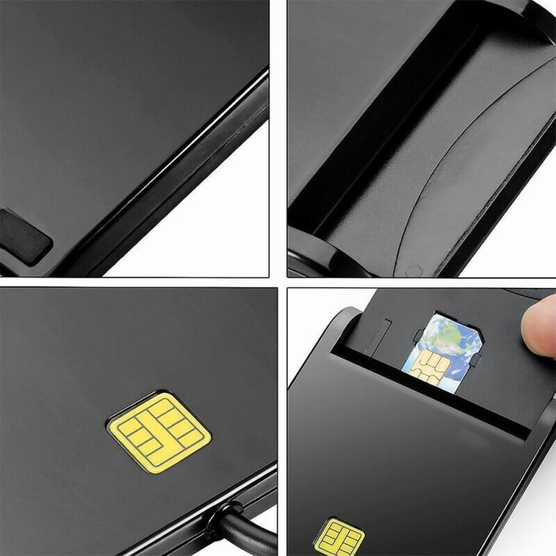 Universal Portable Smart Card Reader For Bank Card Tax Card ID CAC DNIE ATM IC SIM Card Reader for Android Phones and Tablet