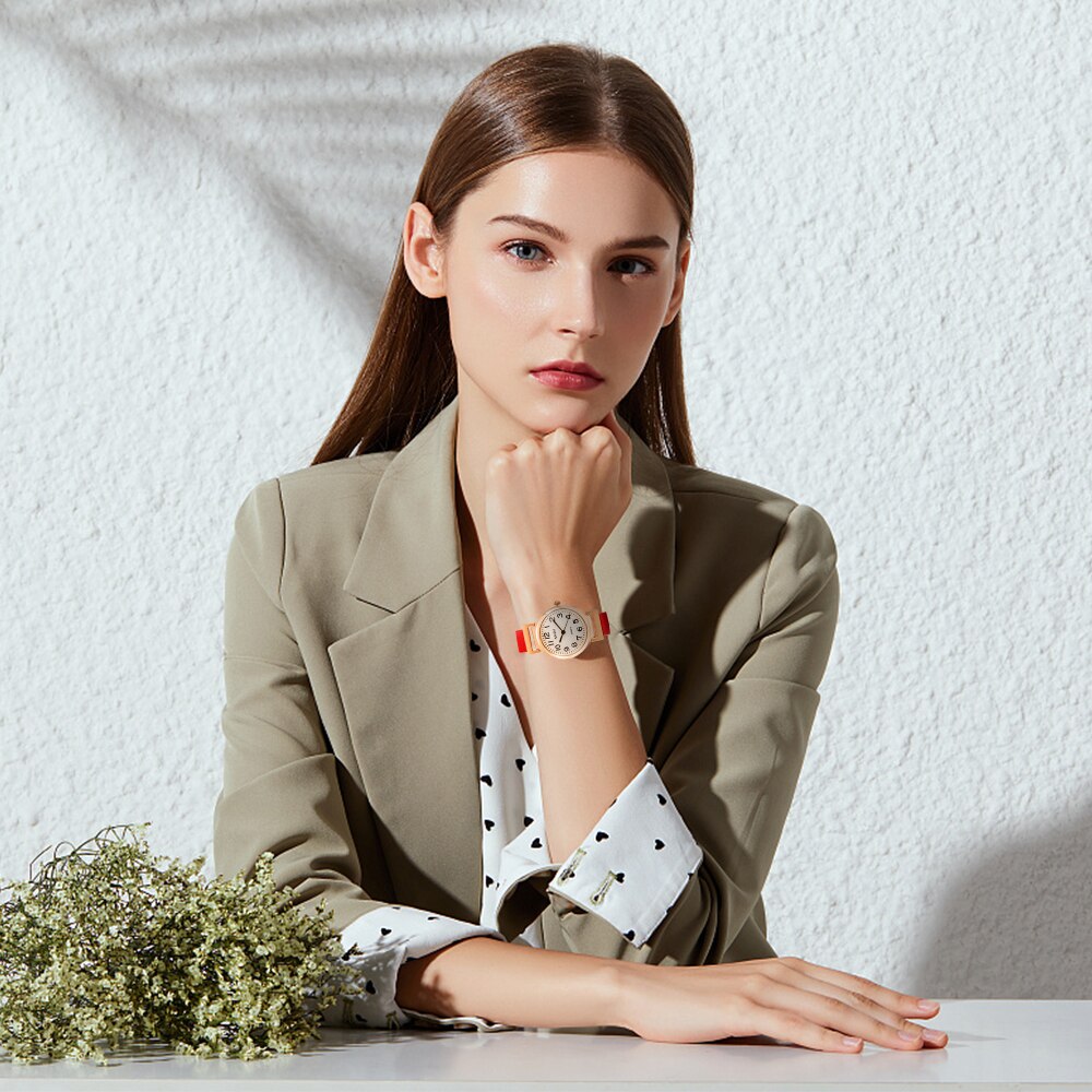 Shifenmei Horloges Vrouwen Mode Horloge Meisje Horloge Quartz Horloge Vrouw Lederen Dames Armband Klok Relogio Feminino