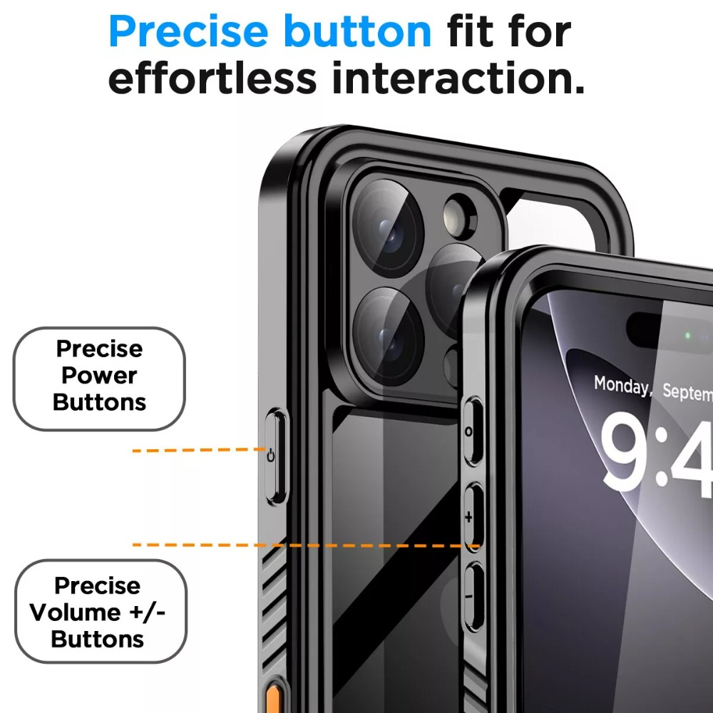 Vandtæt ip68 til 11 16e 16 15 14 13 12 pro max xr xs plus metal aluminium svømmetelefon luksuriøst undervandscover