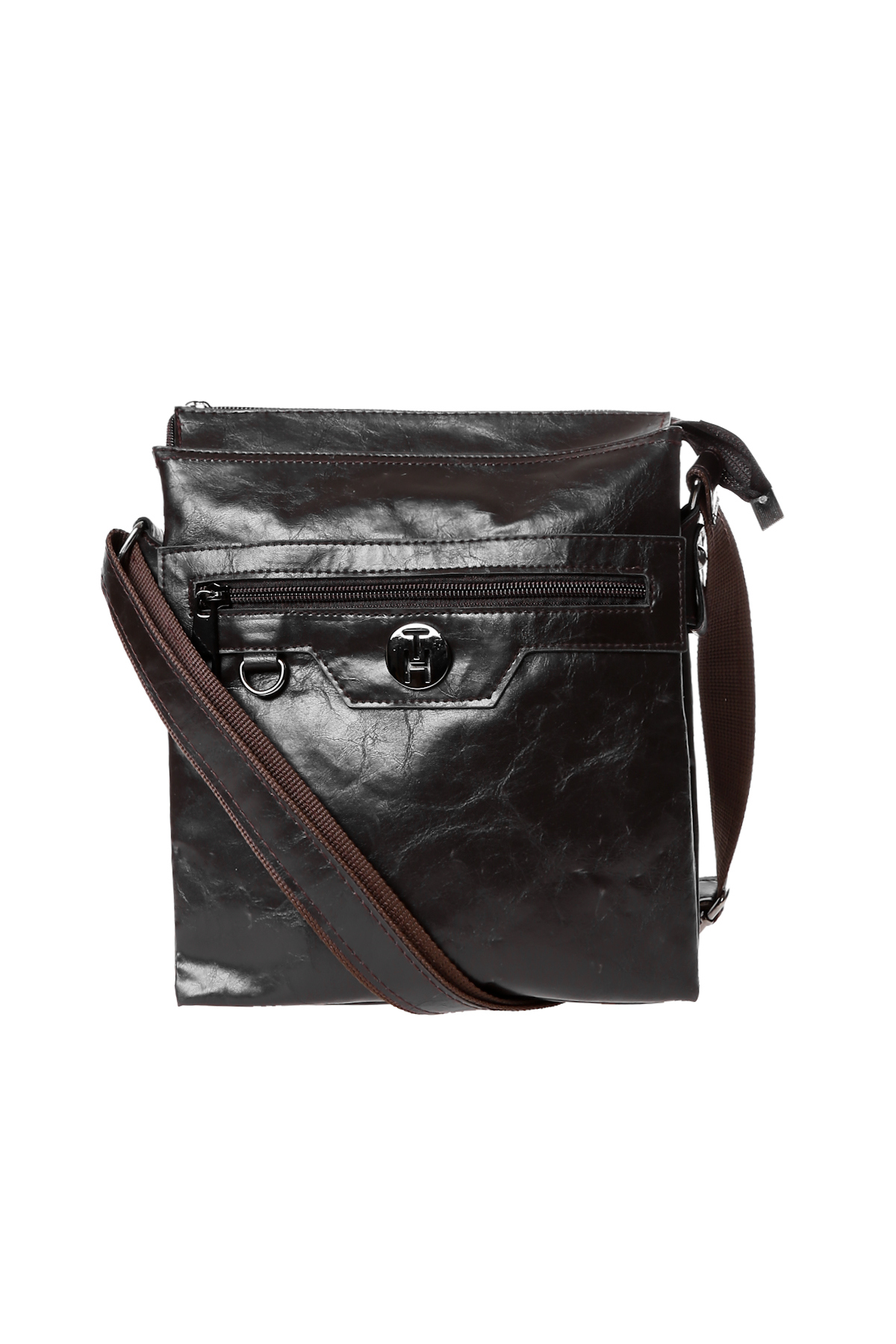 TH sacs noir homme postier sac TH01000 1: Café