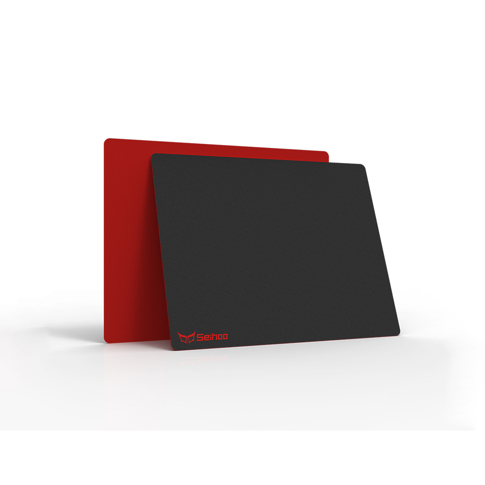 Matte Resin surface Mouse Pad Semi-hard Smooth Mousepad Soft Silicone Anti-slip Bottom Mat for Computer Games Precision Control: Red 236x196