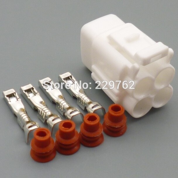 shhworldsea 4 Pin 2.2mm MT090 Sealed Motorcycle Connector Female Male Housing Automotive Wire Connector 6180-4771 6188-0004