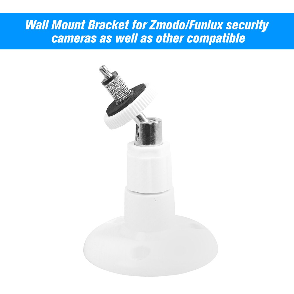 Wit/zwart kkmoon 1 verpakking verstelbare montage muurtafel plafondbeveiligingsbeugel voor zmodo/funlux camera