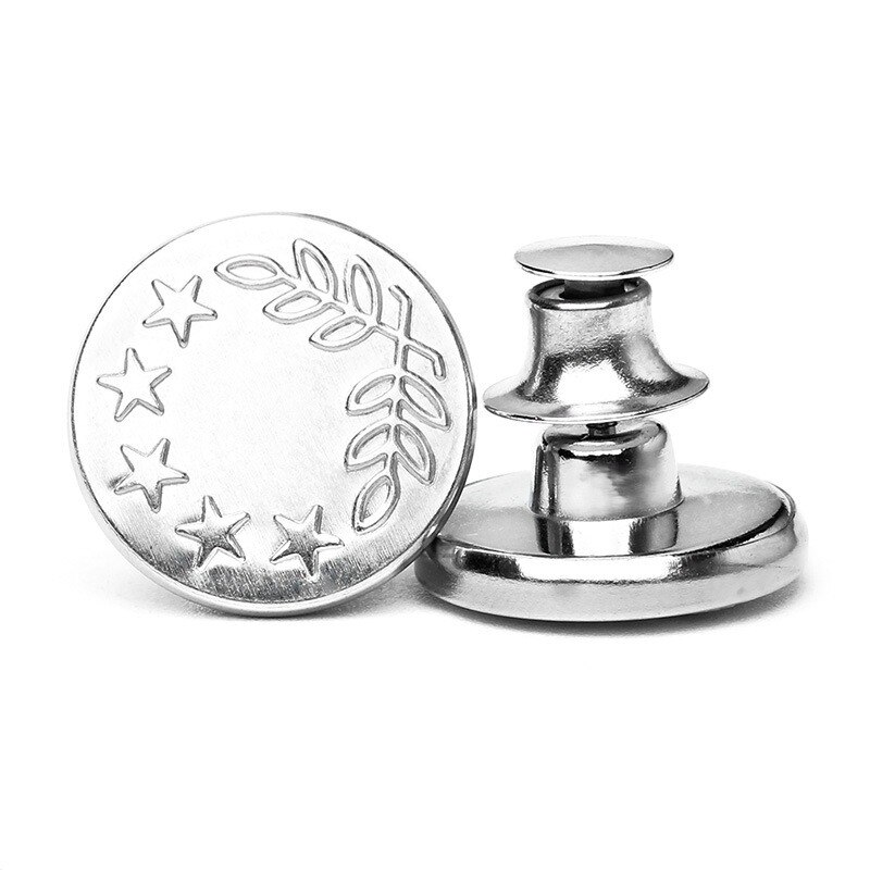 Broche de pantalon rétractable pour Jeans, boutons en métal détachables, bouton rétractable, boucles sans couture, ajustement parfait, réduit la taille: L