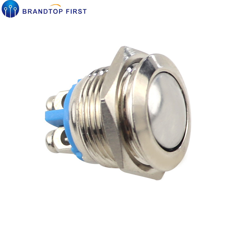 16mm/19mm/22mm Metal Push Button Switch Starter Momentary Waterproof IP65 Doorbell Bell Horn Car Auto Engine PC Power Start: Ball shape / 22mm