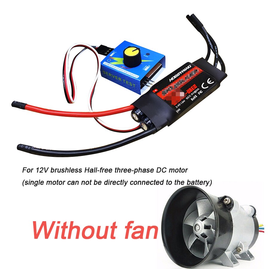 Controlador ESC de 12V 50A de 600W para turbina eléctrica de coche, cargador Turbo, ventilador de admisión de aire Tan Boost