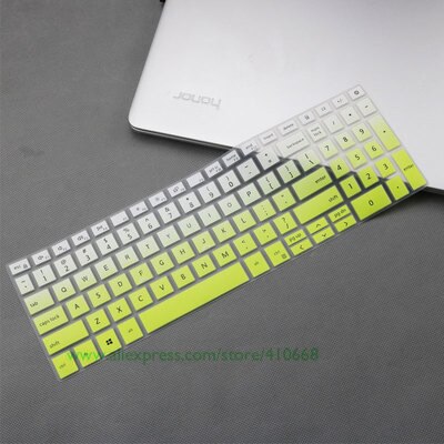 Silikon Tastatur Abdeckung Haut Schutz Für Dell Inspiron 15 5000 5590 5598 7000 7590 7591 Vostro 15 5590 v5590: allmählich Grün