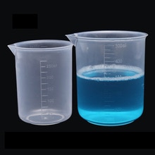 5 pièces bécher en plastique 50ml 100ml 250ml 500ml 1000ml
