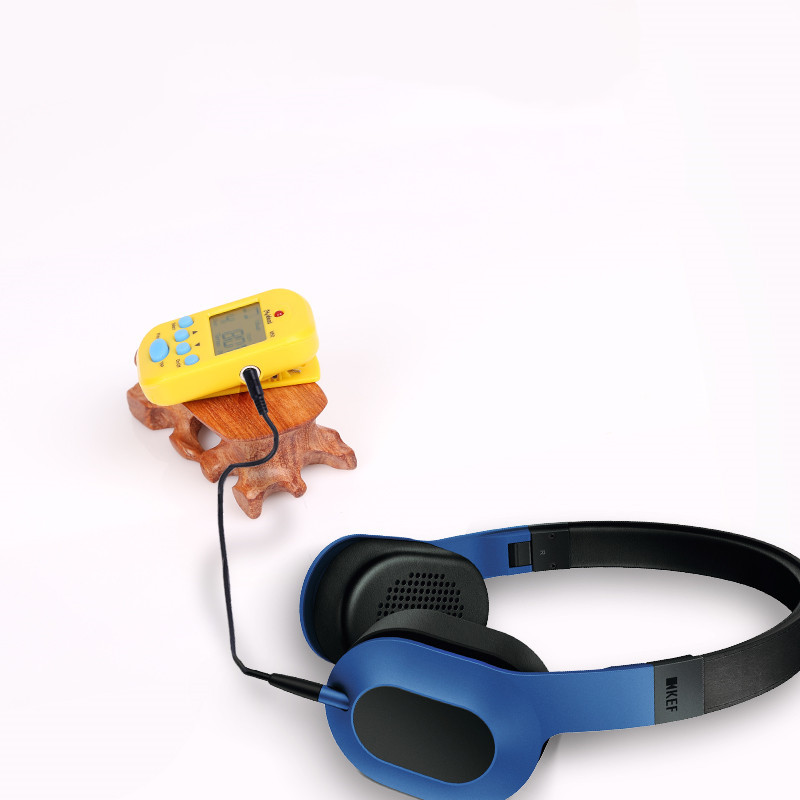 Mini  m50 lcd digital tuner 30 to 280 bpm clip-on plast vibrerende metronom til guitar klaver violin instrument værktøj