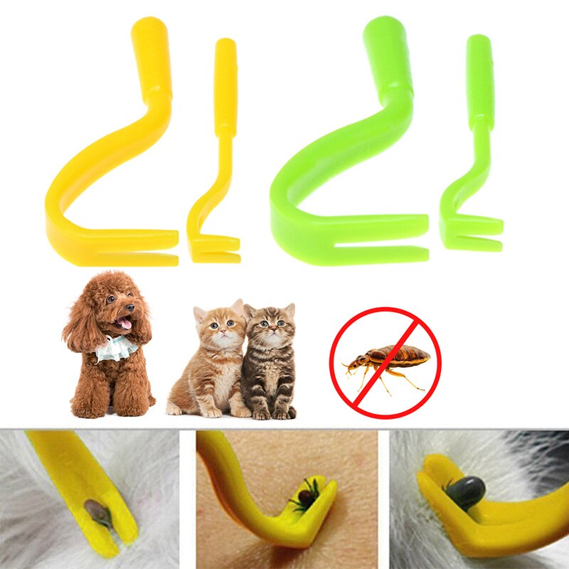 suef 1pcs Plastic tick twist flea remover cat and dog pet supplies tick remover tools pet supplies@1