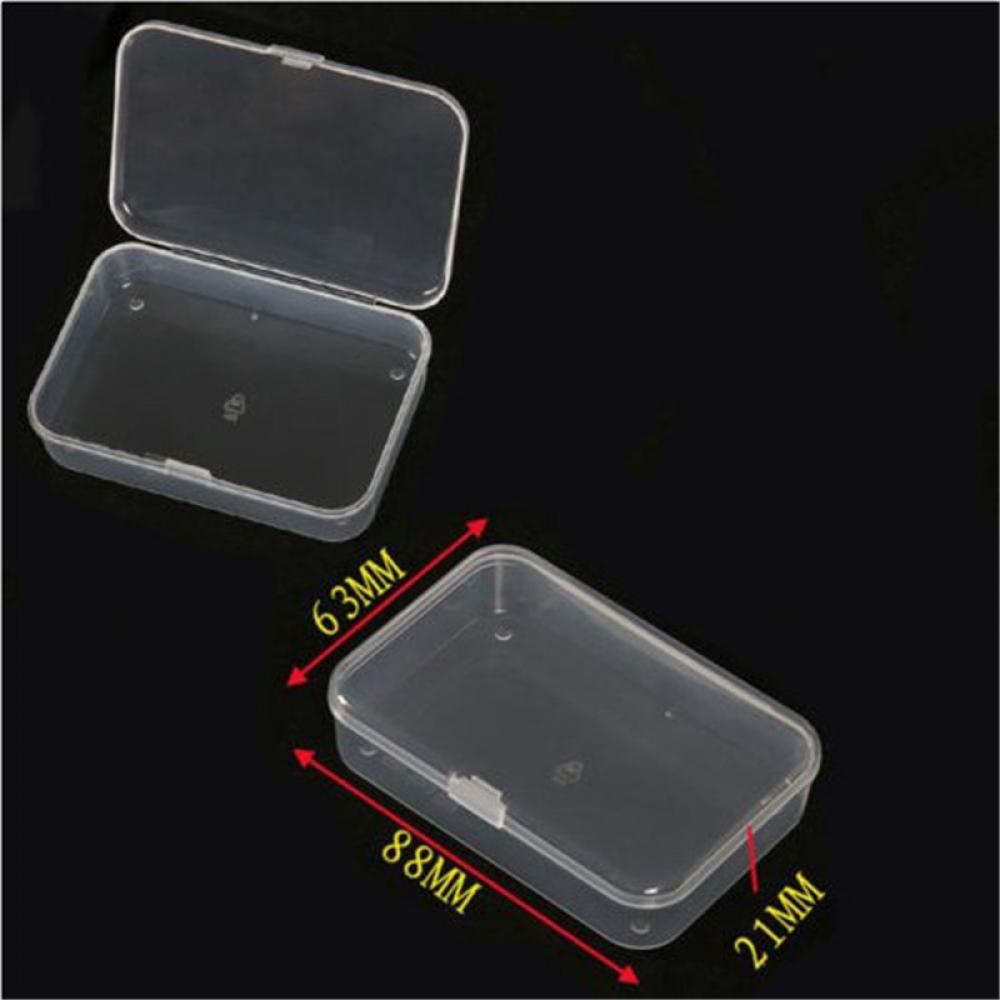 1Pcs Transparent Mask Storage Box Collection Container Case With Lid Memory Card Cases Coin Jewelry Organizer Boxes