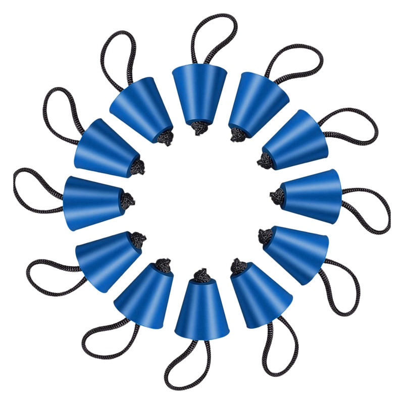 Universal Kayak Scupper Plug Kit Silicone Scupper Plugs Drain Holes Stopper Bung Fit for Kayaks Canoes 12Pcs: Blue