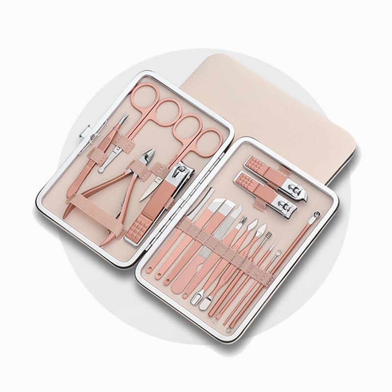 Nail Clipper tool Set Stainless Steel Nail Scissors Clipper Tweezer Tools Family Foot Hand Care Set