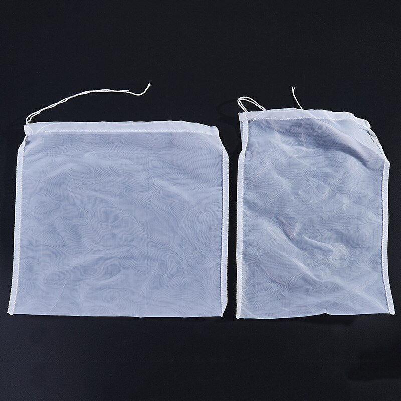 3 poser nøttemelkpose kommersiell gjenbrukbar mandelmelkpose sil finmasket nylon osteduk kaldbrygg kaffefilter 300 mesh