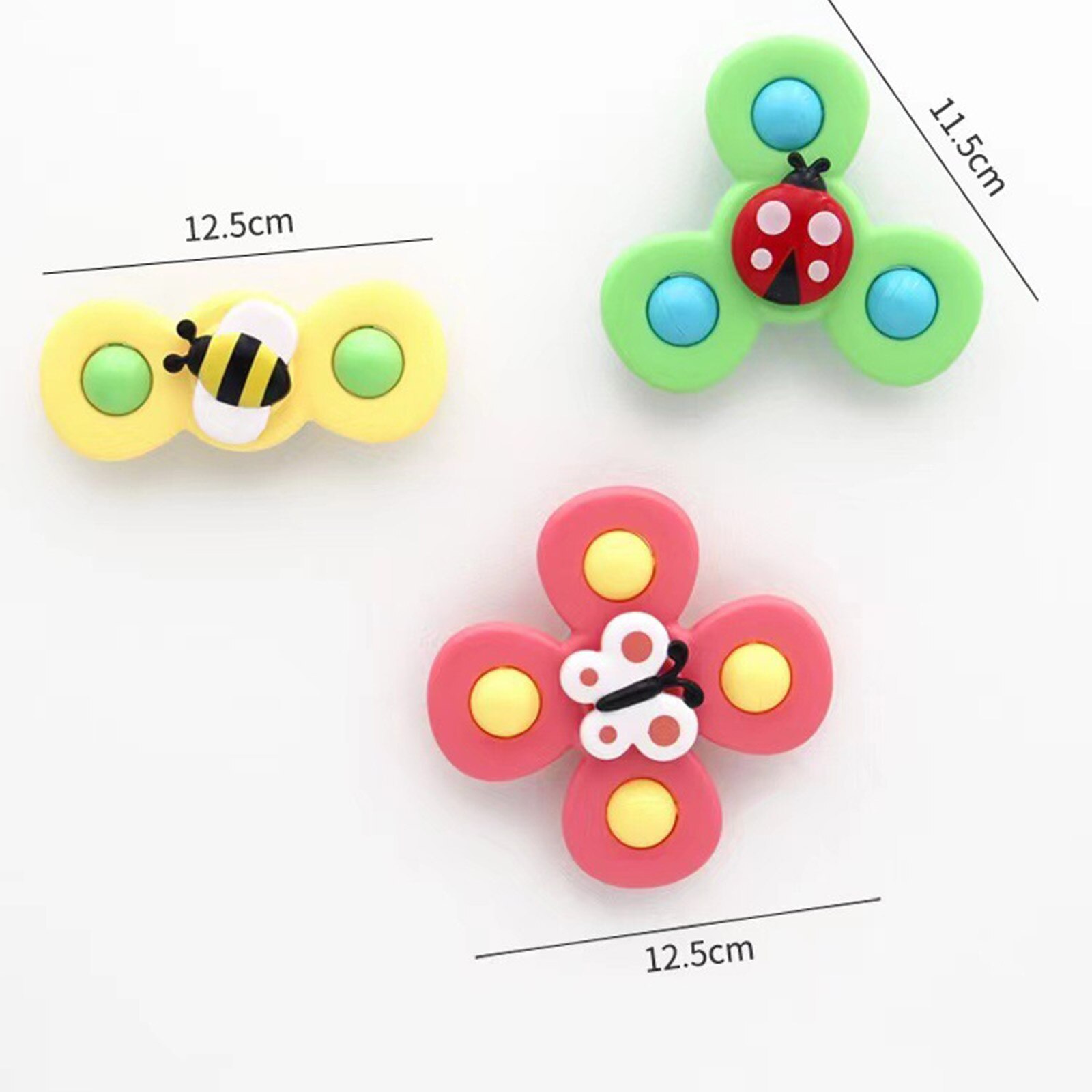 Neue Lustige freundlicher Spielzeug Nette Karikatur Insekten Saugnapf Spinner Spielzeug Baby Rassel Spielzeug Dreh oben Schlecht Spielzeug Für freundlicher spielzeug Windmühle