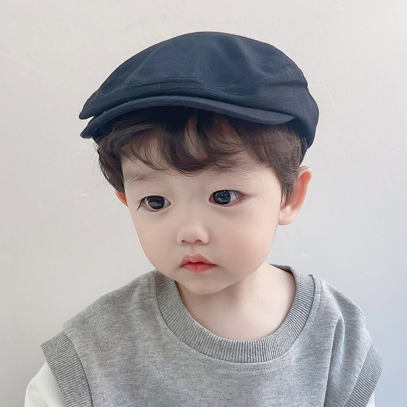 Estilo coreano bebê meninos moda letras bordado pico boné crianças chapéus casuais