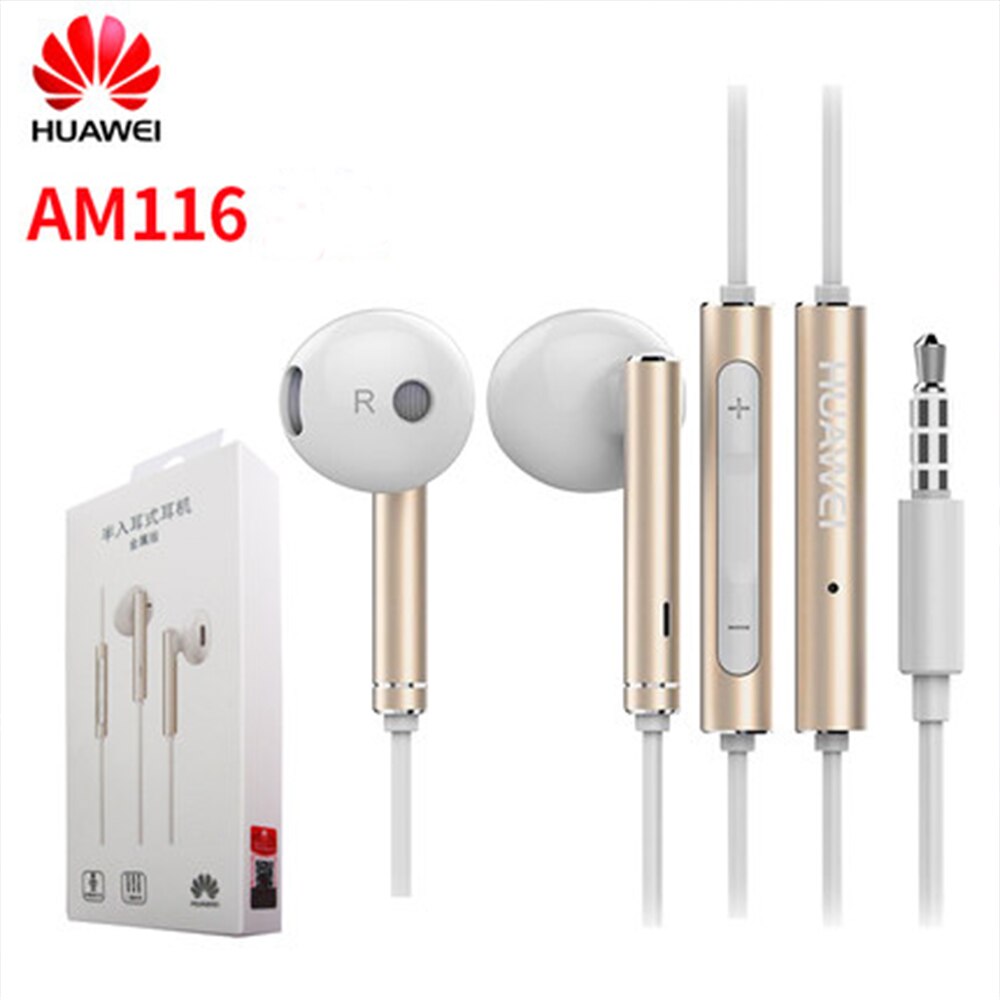 Original Huawei Kopfhörer Metall Headset W/ Mic Control 3,5mm Ohrhörer für Mate 30 20 20x P30 Mate 20 ehre 10 20 20i V10 V20 9 P8