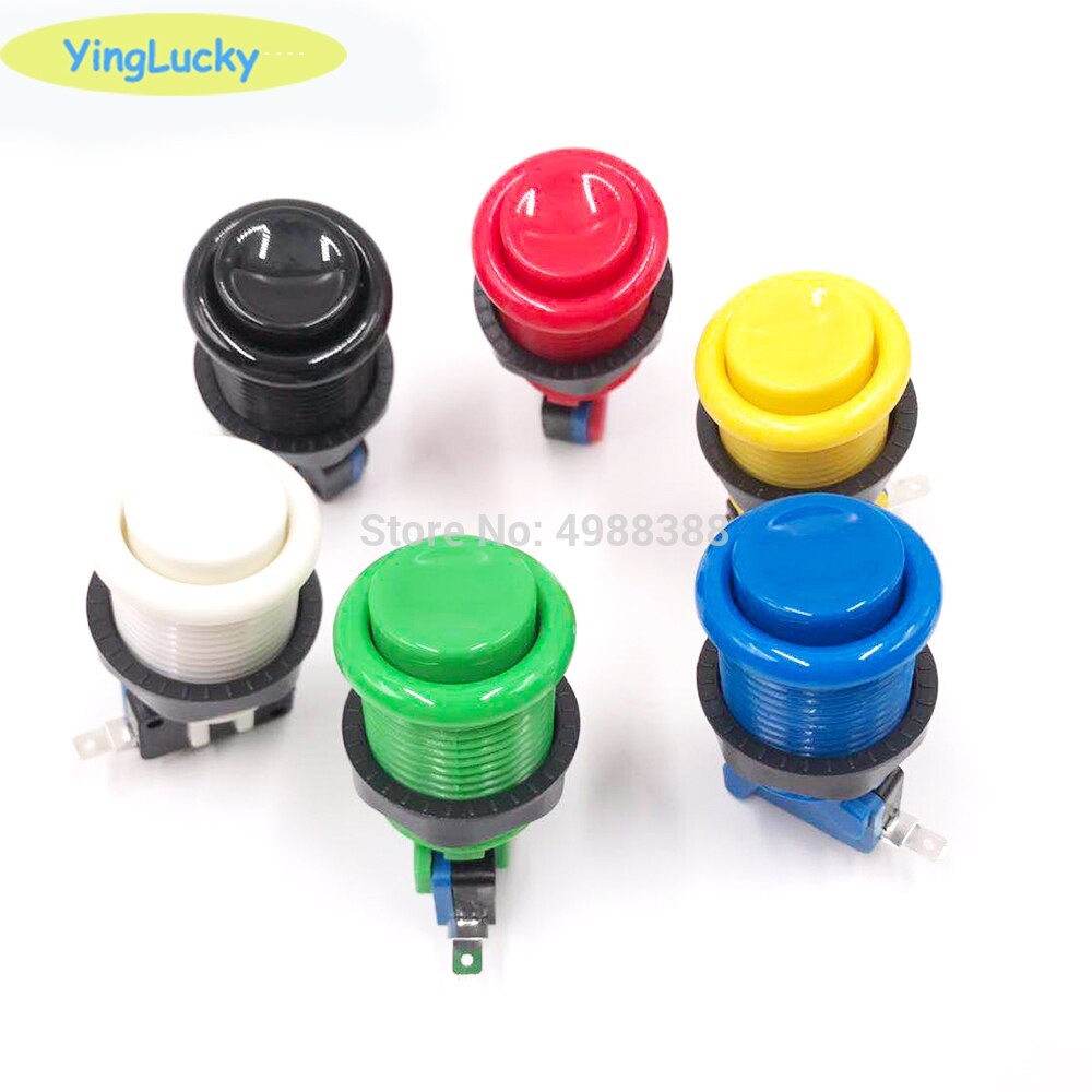 yinglucky 2 Players Arcade joysticks DIY Kit Zero Delay USB Encoder American Style Joystick 28mm Push Button HAPP joystick