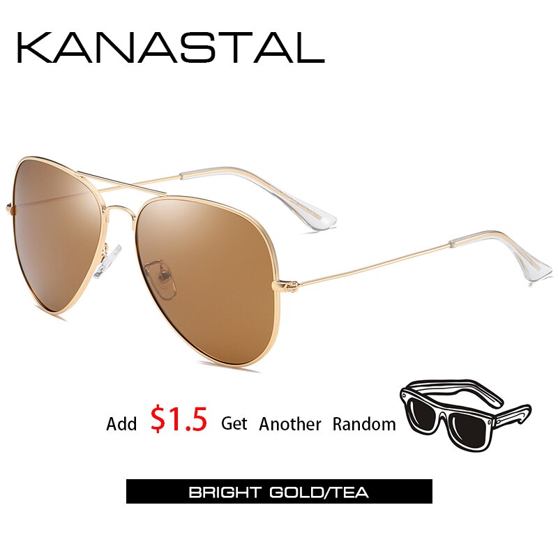 Luftfahrt Sonnenbrille Männer Frauen Nacht Vision Weibliche Polarisierte Sonne Gläser Für Fahren Pilot Twin Strahl Anti-Glare Brillen UV400: Tea2 / Without Package