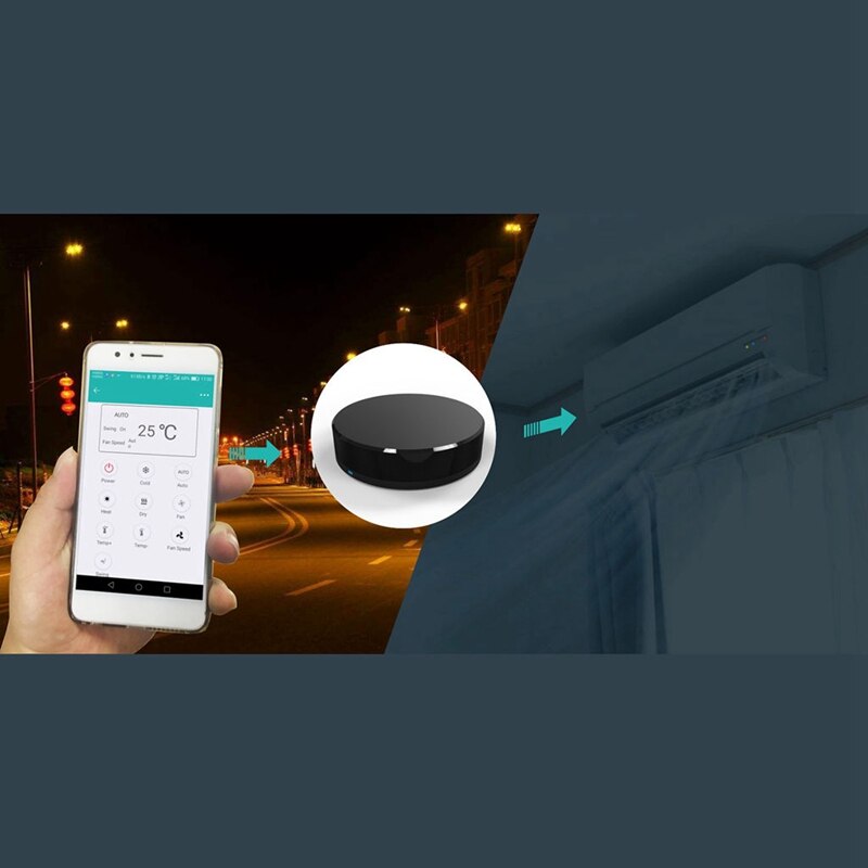 Smart hem wifi+ir universell fjärrkontroll via telefon bro röststyrning fungerar för alexa /google/ifttt för hemautomation