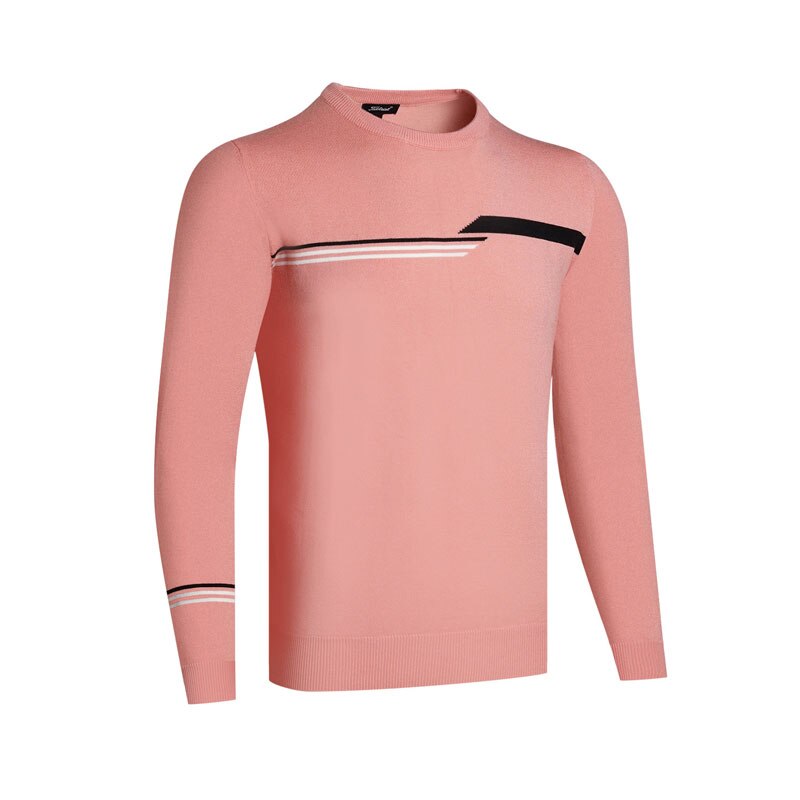 Golftøj herre efterår/vinter sweater med rund hals langærmet tynd sweater 4 farver valgfri golfbeklædning