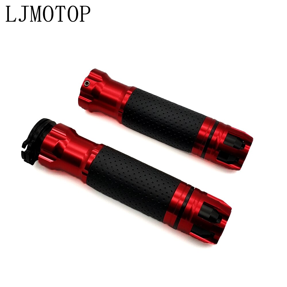 Universal Motorcycle handle Motorbike handlebar ends CNC 7/8'' 22MM For Ducati 797 MONSTER MONSTER M400 MONSTER M600: Red